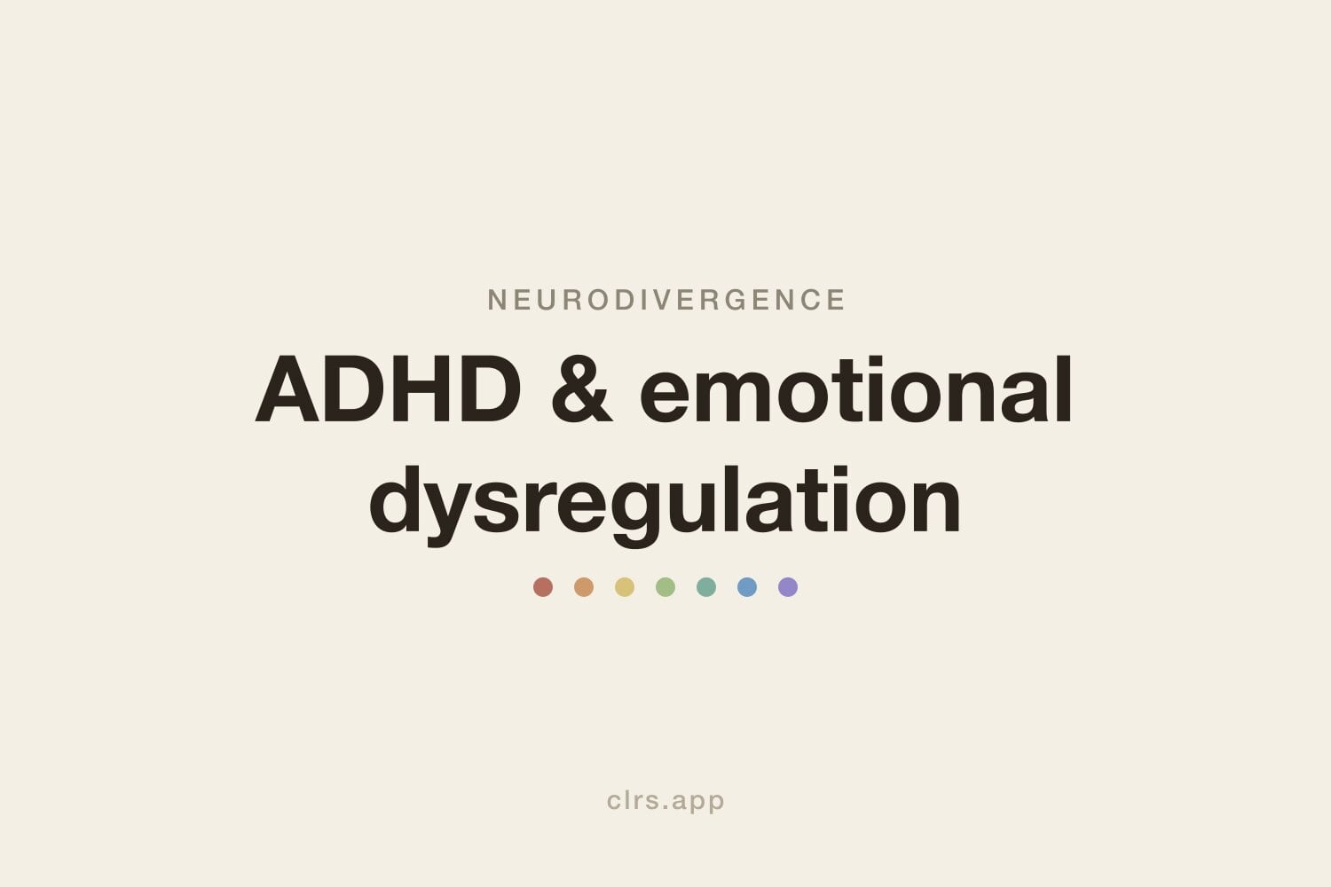 ADHD and emotional dysregulation hero illustration