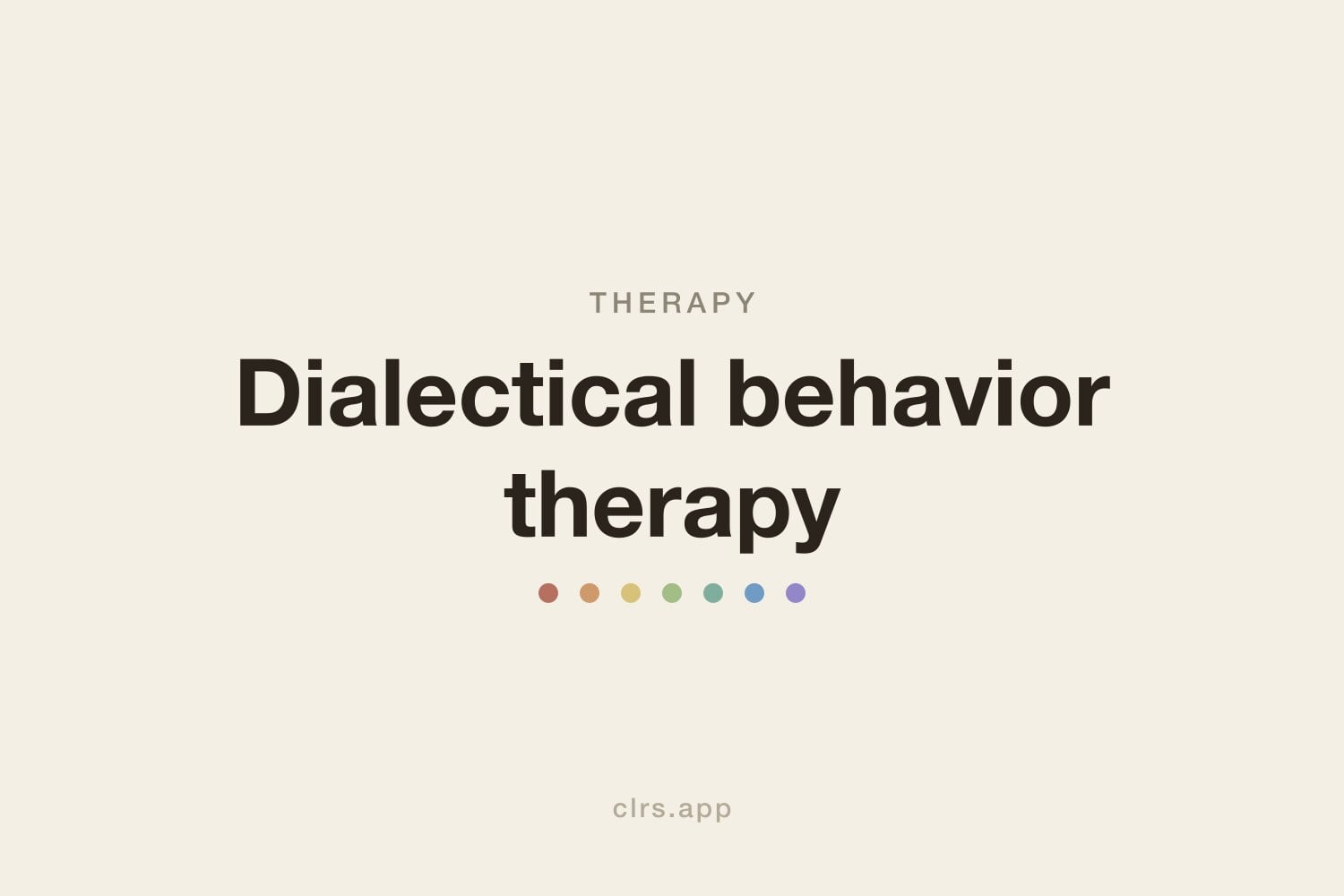 Thérapie comportementale dialectique – illustration