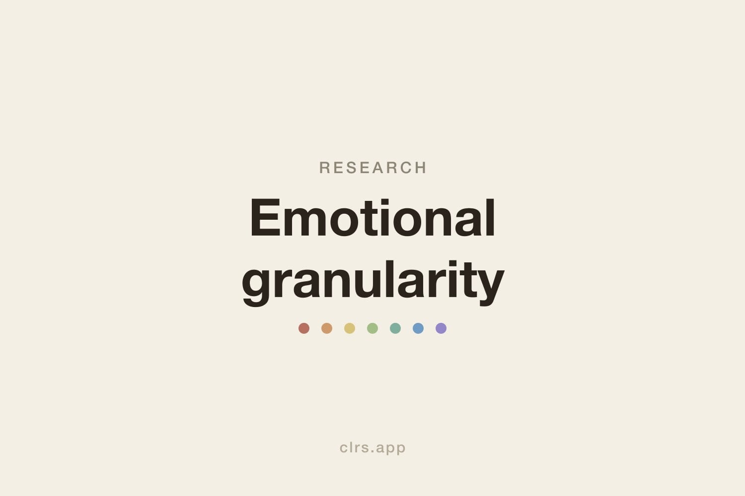 Emotional granularity hero illustration