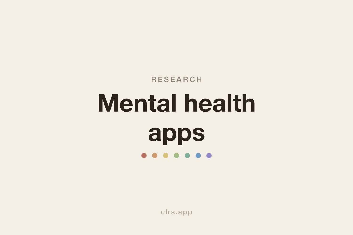 Mental health apps research hero illustration