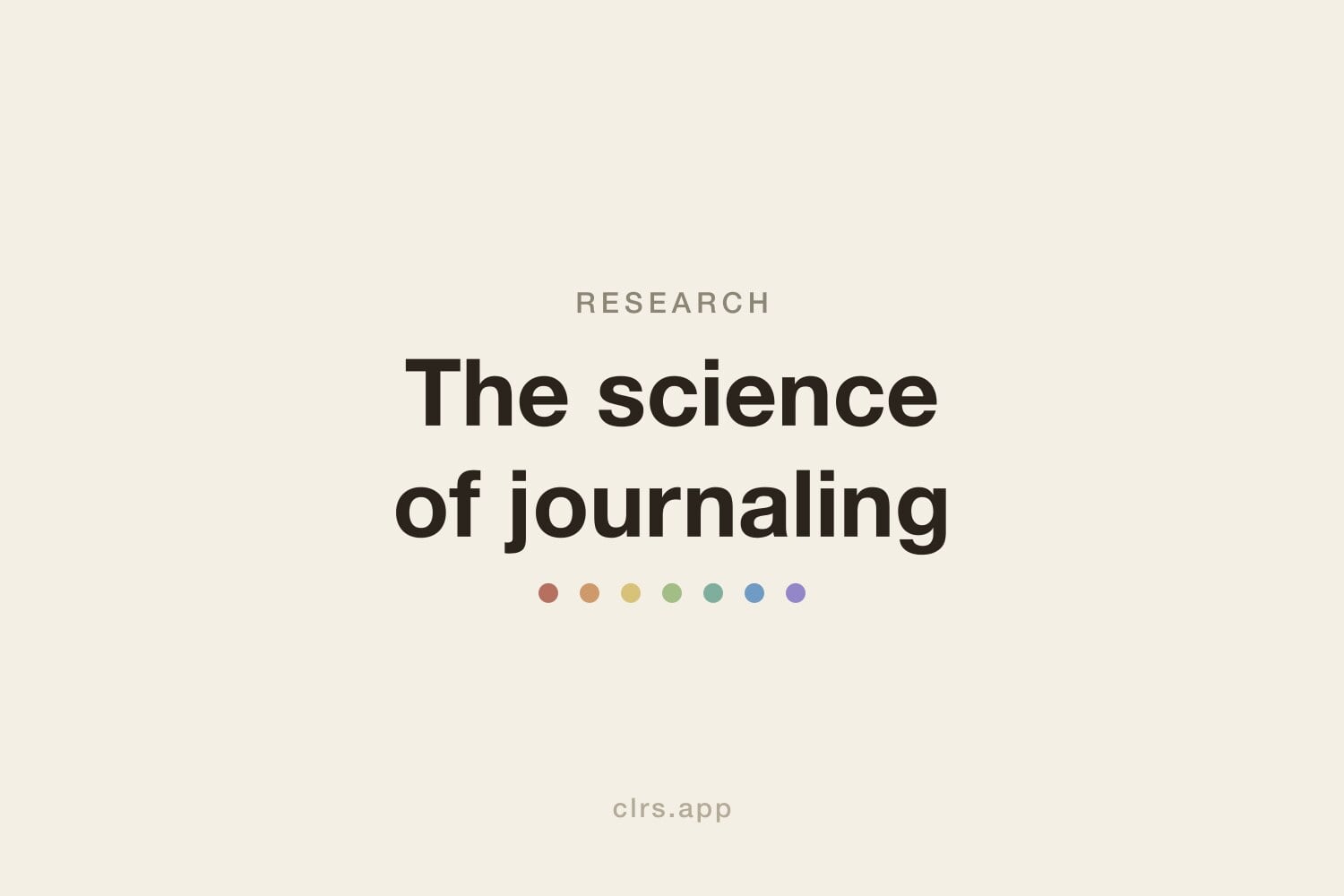 Science of journaling hero illustration