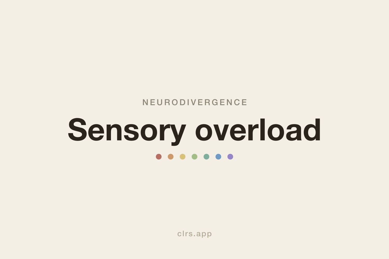 Sensory overload and mood hero illustration