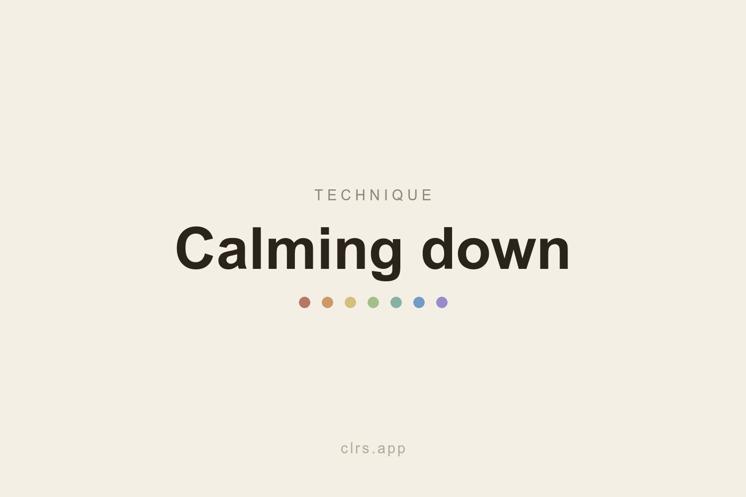 Calming down hero illustration