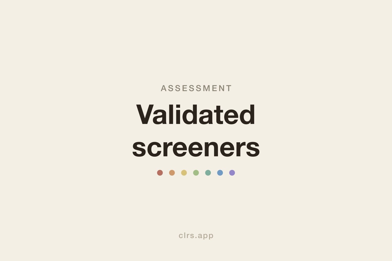 Validated screeners hero illustration