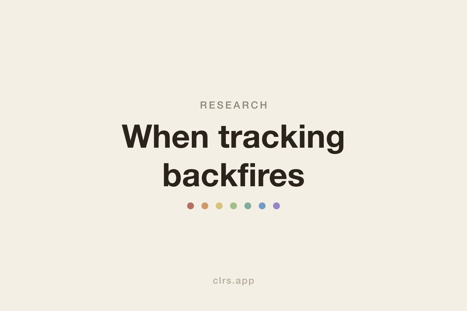 When tracking backfires hero illustration
